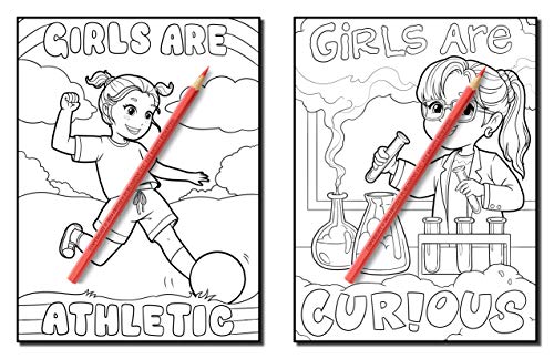 Girls Are Amazing: An Inspirational Coloring Book for Girls to Motivate, Encourage and Build Confidence