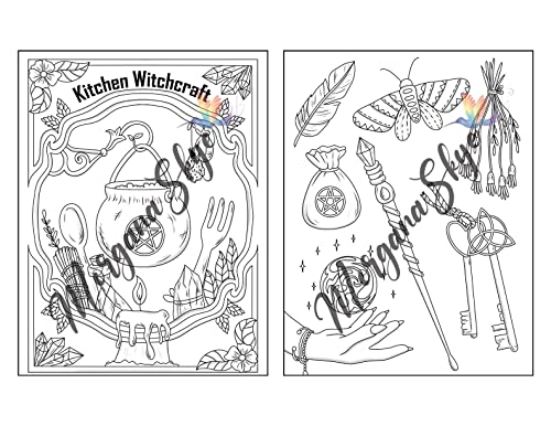 Witchcraft Coloring Book for Adults: Channel Your Creative Energy and Discover the Magic of Plants, Herbs, Crystals, and Beyond