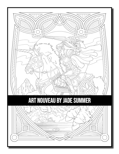 Art Nouveau: An Adult Coloring Book with Fantasy Women, Mythical Creatures, and Detailed Designs for Relaxation