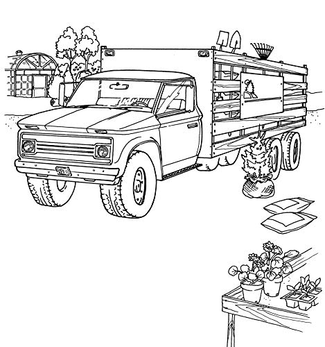 Trucks Coloring Book (Dover Planes Trains Automobiles Coloring)