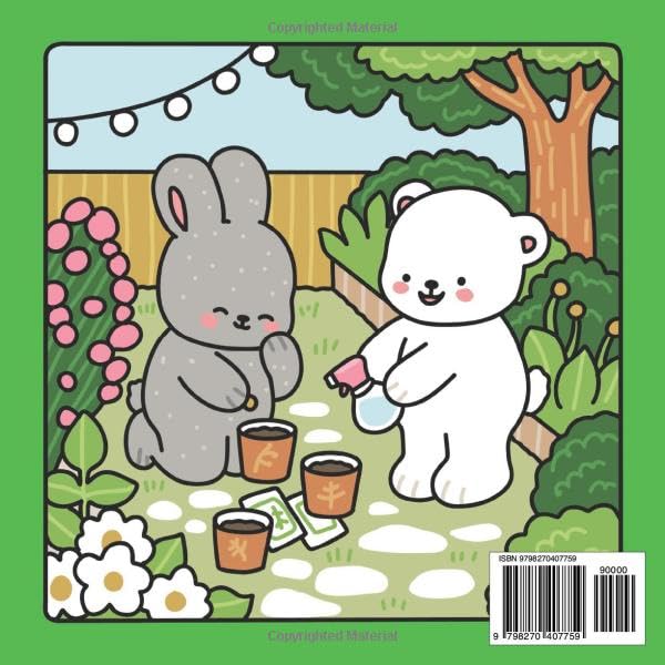 Cozy Gardens: A Whimsical Coloring Book of Fuzzy Friends, Flowers, and Garden Joy (Cozy Spaces Coloring)