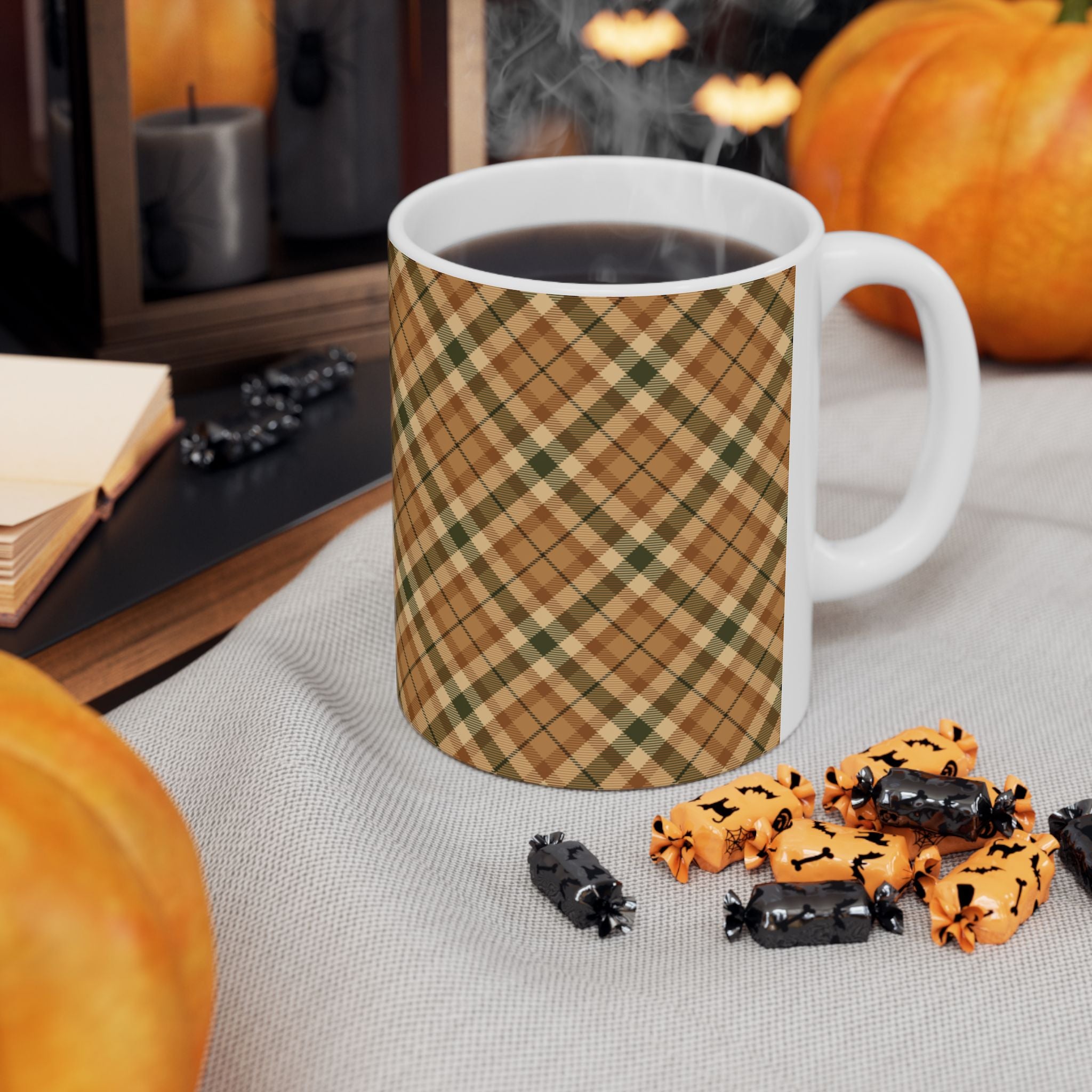Plaid Ceramic Mug - Cozy and Stylish Drinkware for Every Occasion