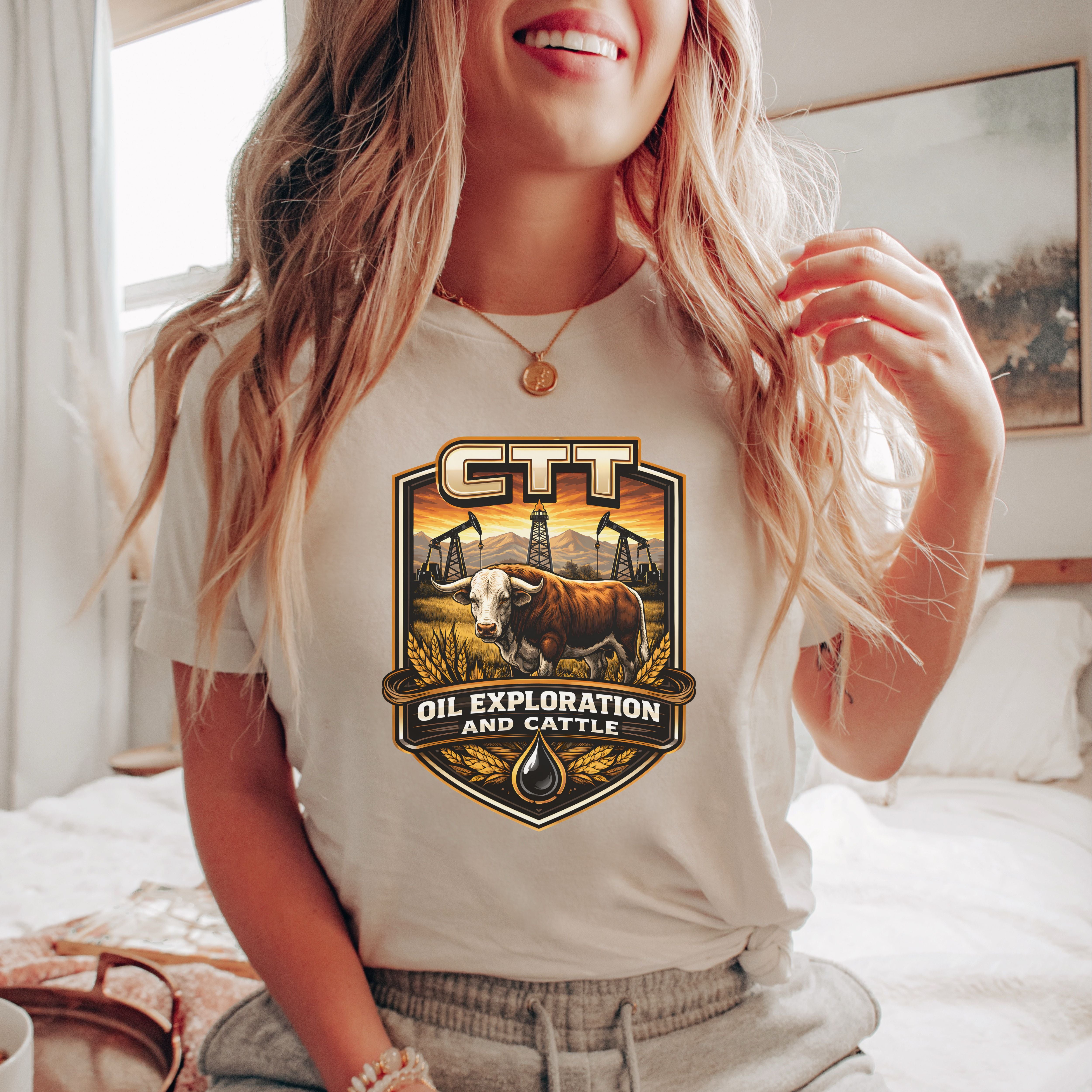 CTT Oil Exploration And Cattle T Shirt
