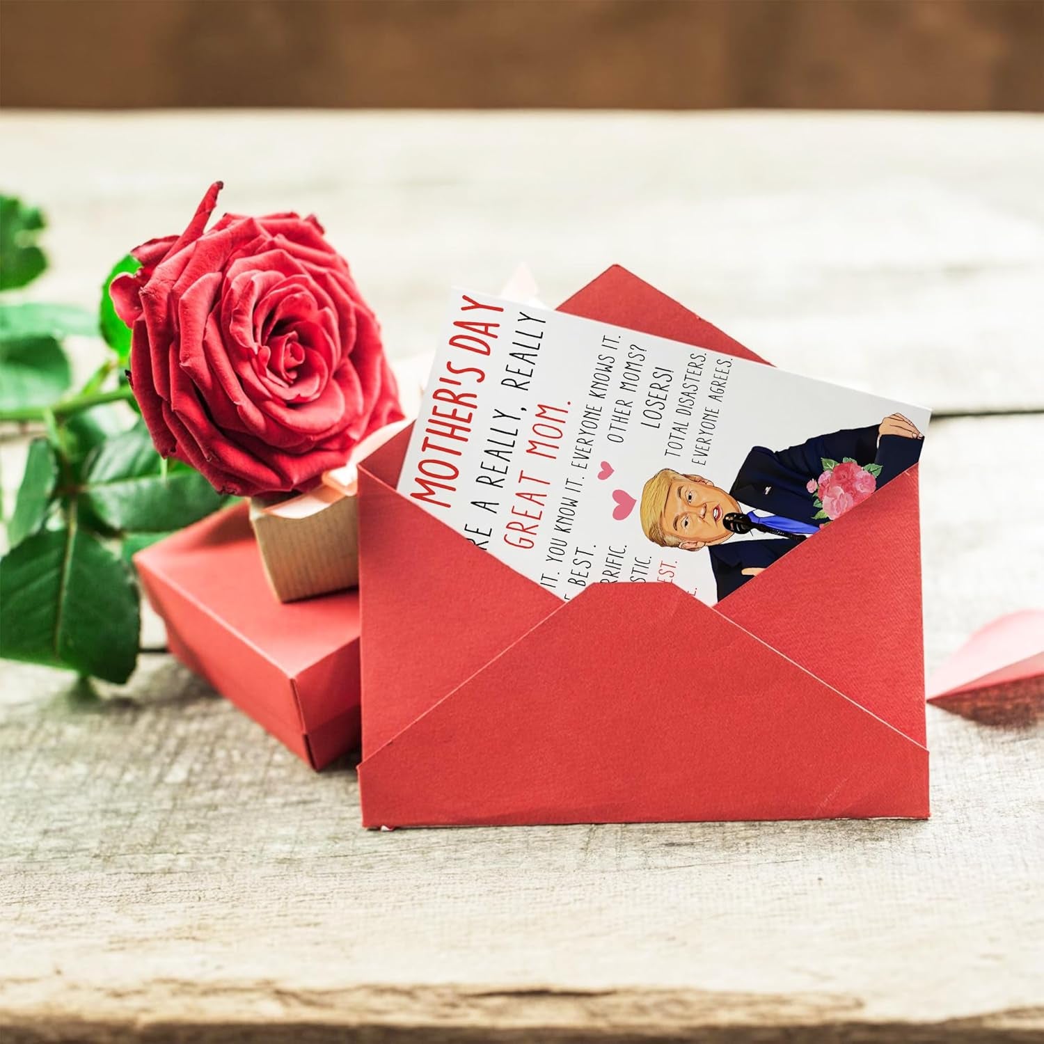 Happy Mothers Day Card for Mom - Funny Mother Birthday Card with Envelope, Best Mom Gifts from Daughter Son Kid, Ideal Mothers Day Birthday Cards for Mama, Grandma, Stepmom, Her, Women