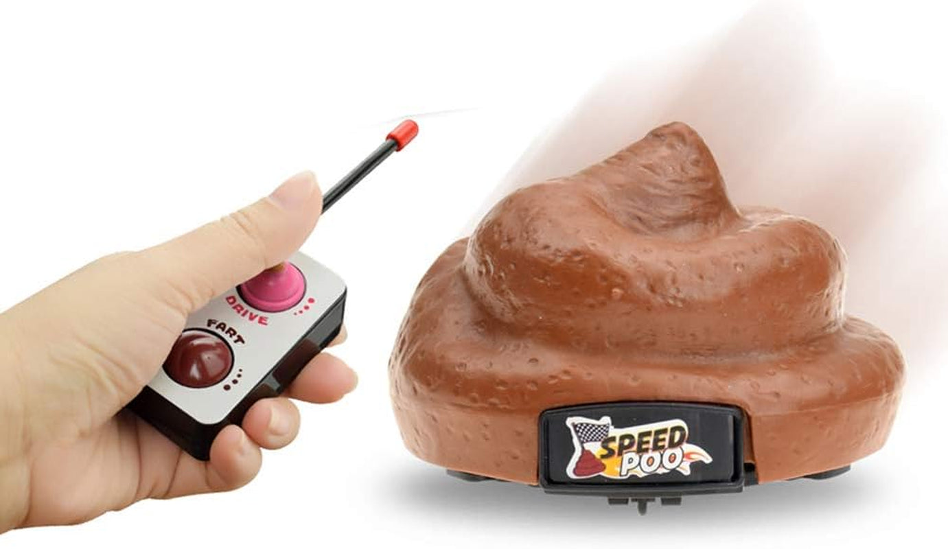 Remote Control Speed Poo RC Shit Poop Car Funny Kids Pet Animal Prank Toys for Family Games and Party Gifts (With Screwdriver)
