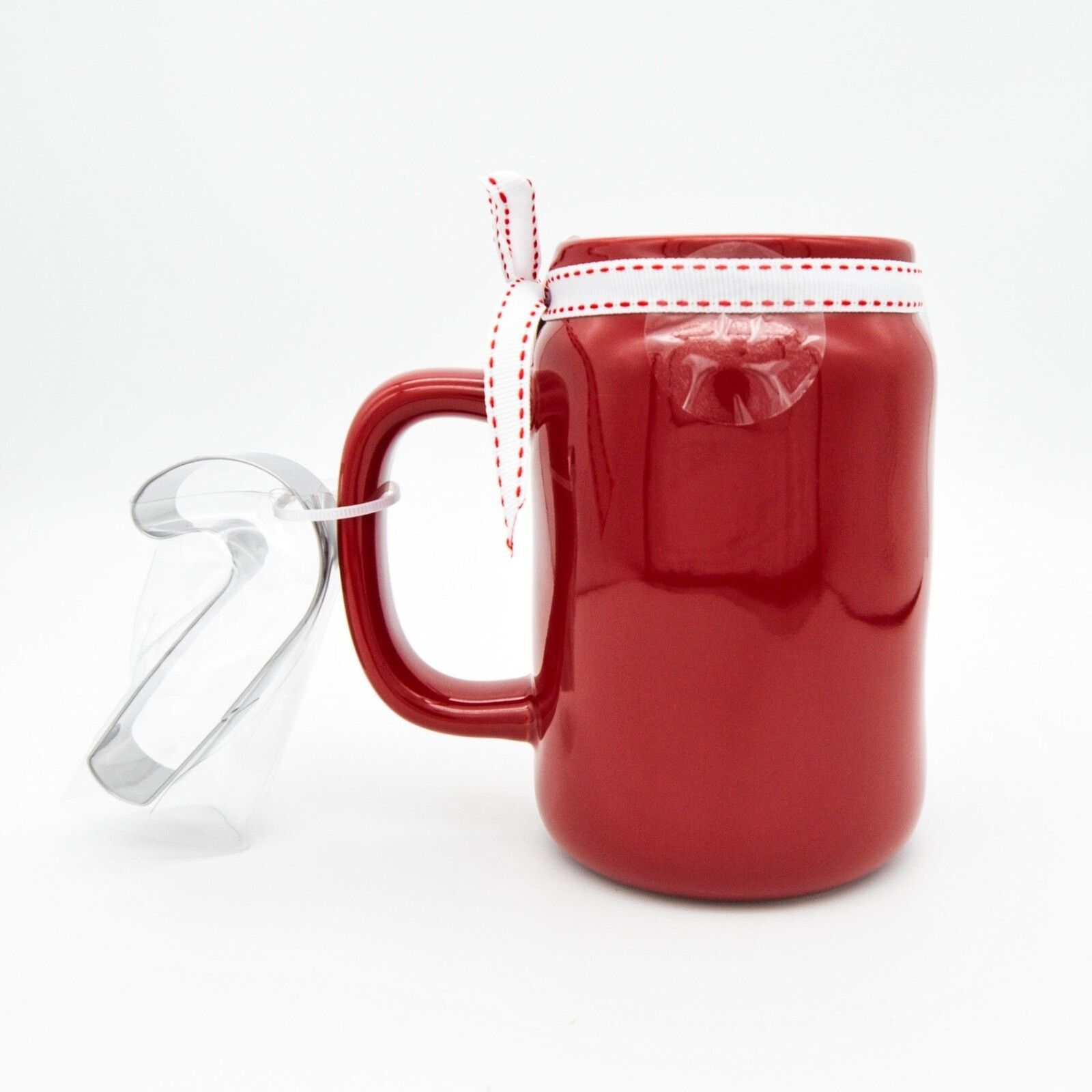 Rae Dunn Christmas Mug – Hot Cocoa Mug with Cookie Cutter Attached 16oz Mug Gift