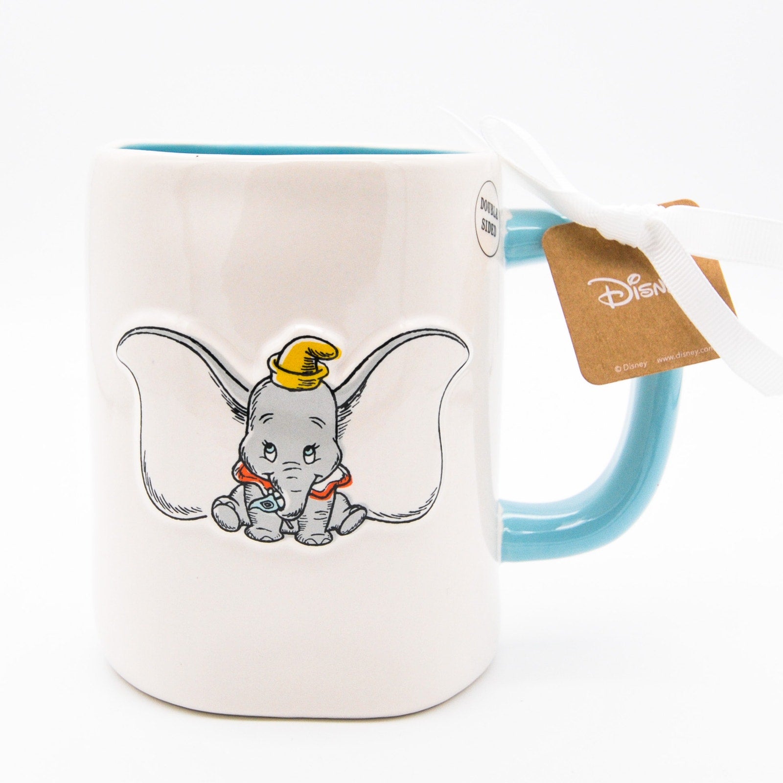 Rae Dunn Dumbo Mug, Don't Just Fly, Soar 16oz Ceramic Double Sided Coffee Mug Gift