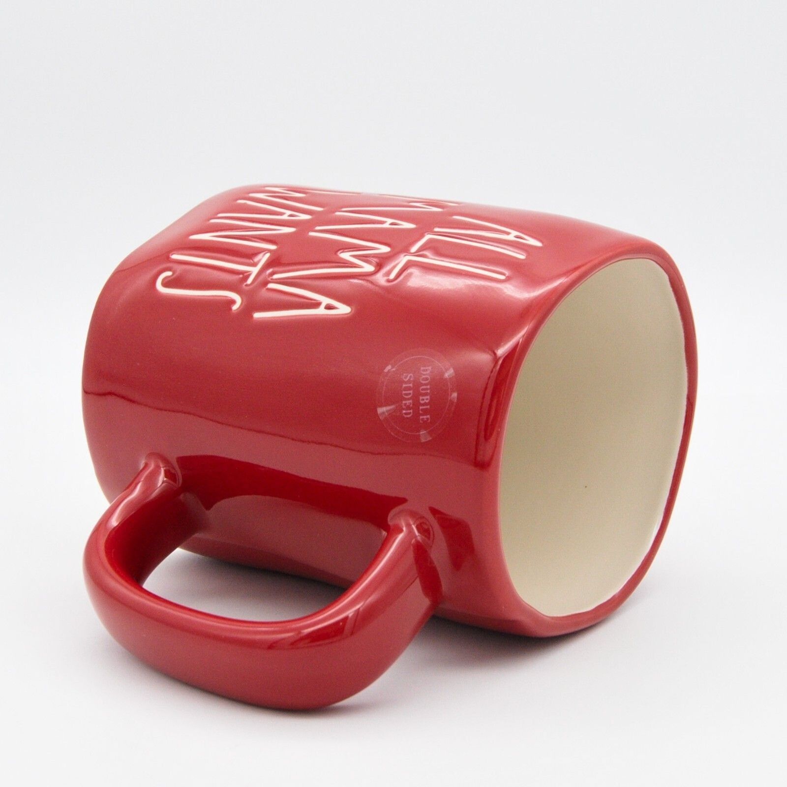 Red Rae Dunn Mug, All Mama Wants for Christmas 16oz Ceramic Coffee Cup Gift, New