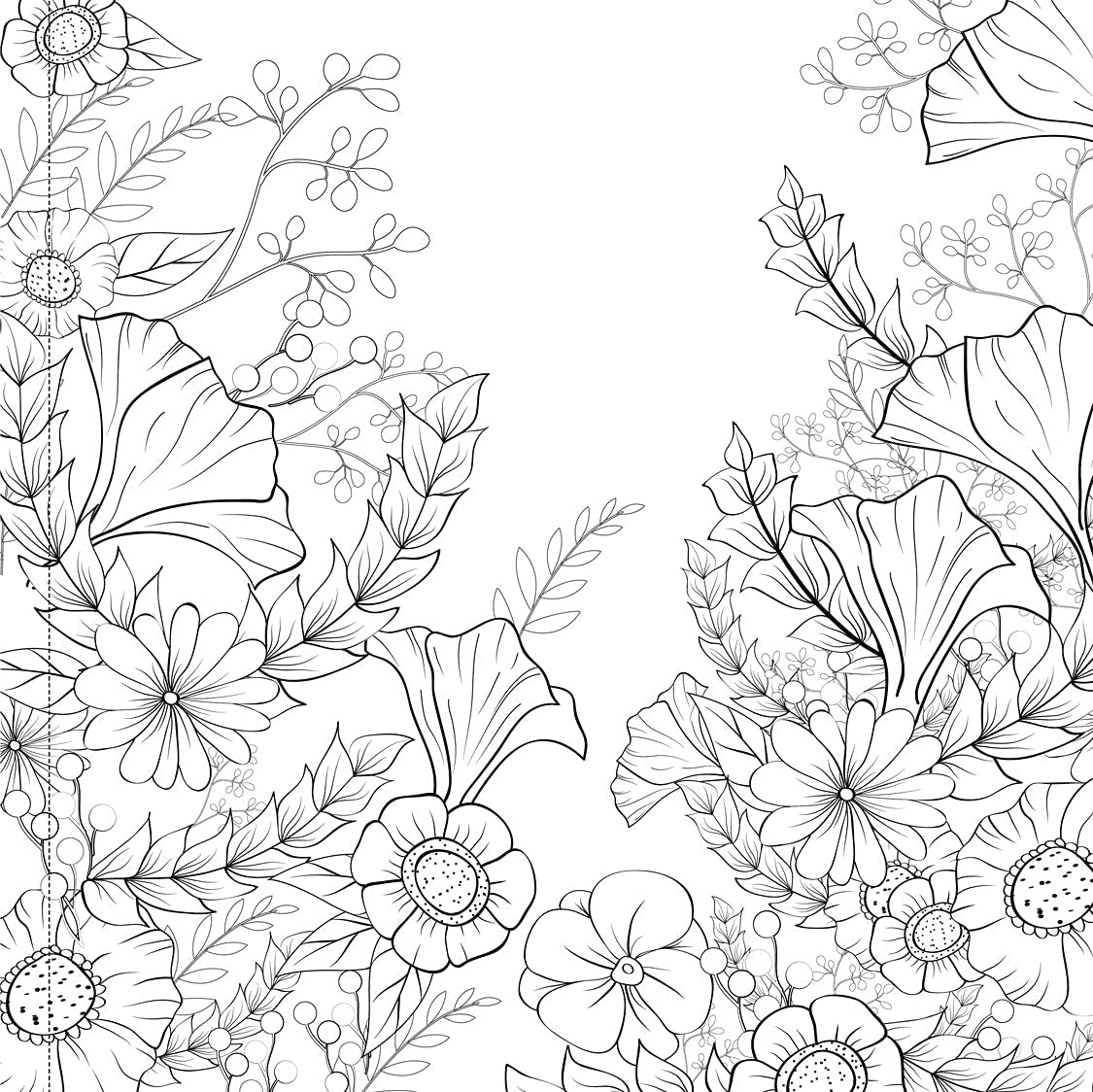 Nature, Garden and Forest: Colouring Books for Adults with Tear Out Sheets (Adult Colouring Book) [Paperback] Wonder House Books Editorial