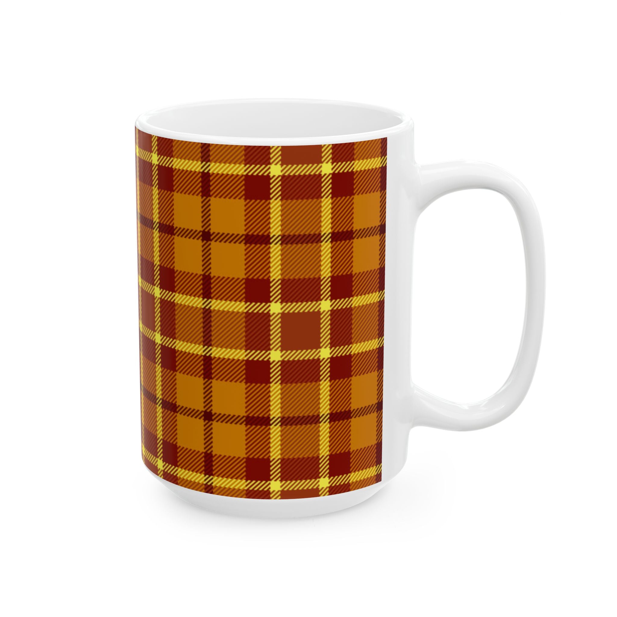 Plaid Ceramic Mug - Cozy and Stylish Drinkware for Every Occasion