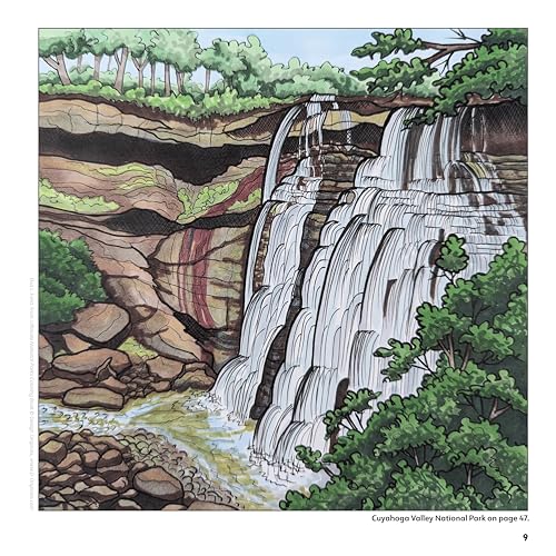 Ultimate National Parks Coloring Book: Amazing Scenes from 63 of the Nation's Most Beautiful Places (Design Originals) Fun Facts, Map of Parks, Plant and Animal Collages, and More