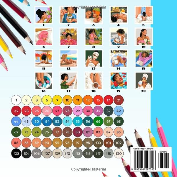 Black Girl Color by Number Coloring Book : Self-Care for Black Women - Soft Life & Cozy Activities Edition