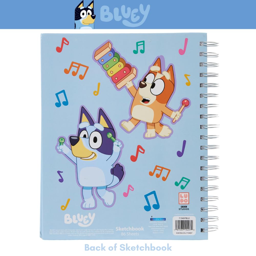 Minecraft Sketchbook Set, 5 Washable Markers, Spiral Bound, 86 Blank Pages