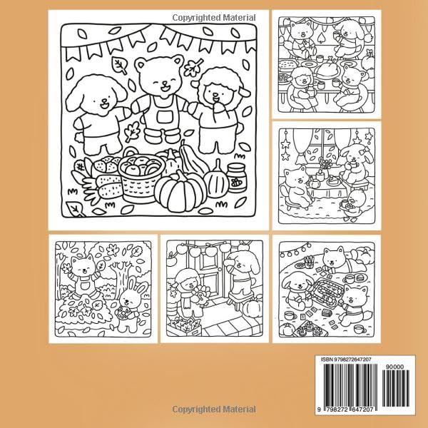 Fuzzy Hygge Coloring Book (Animal Friends)