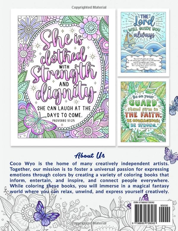 God Bless You: Inspirational Coloring Book with Bible Verses and Scripture for Women, Adults, and Teens