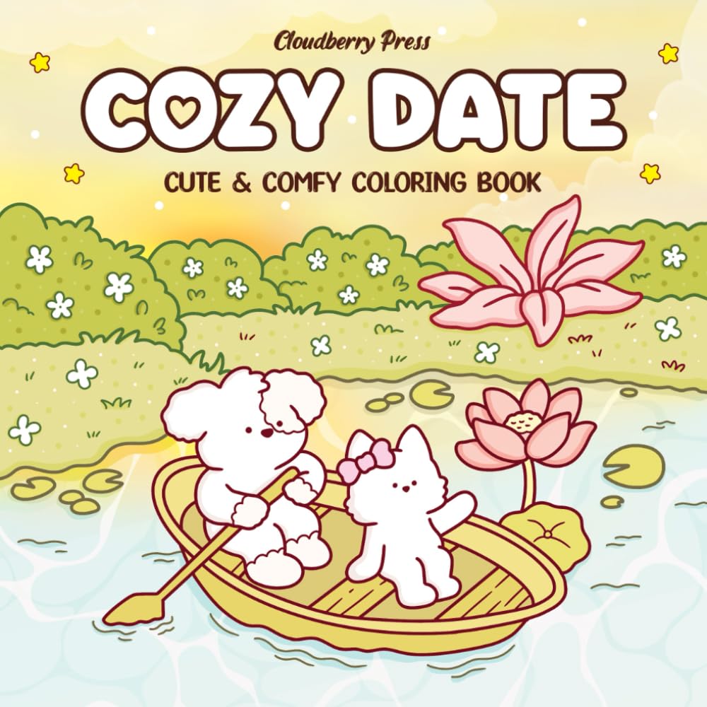 Cozy Date: Coloring Book for Adults and Teens Featuring Adorable Animal Couples in Cozy Hygge Moments for Relaxation (Cozy Cosmos)