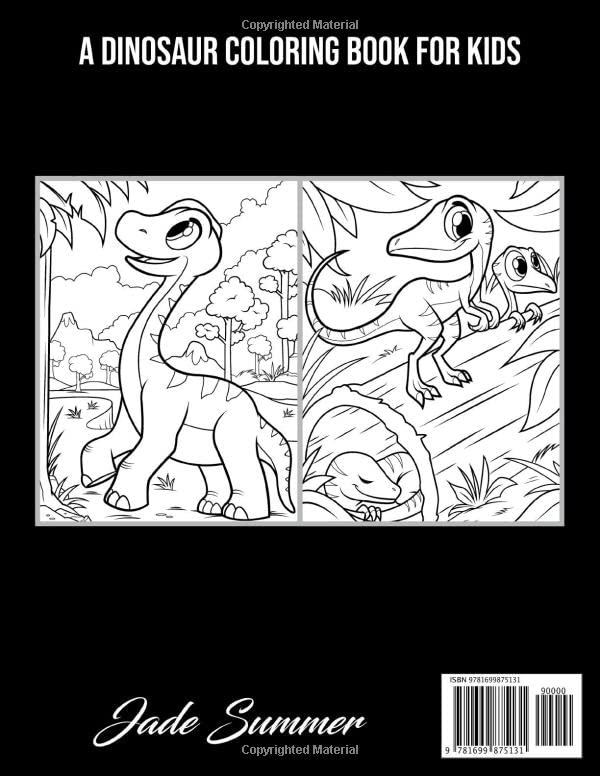 Dinosaurs: A Dinosaur Coloring Book for Kids
