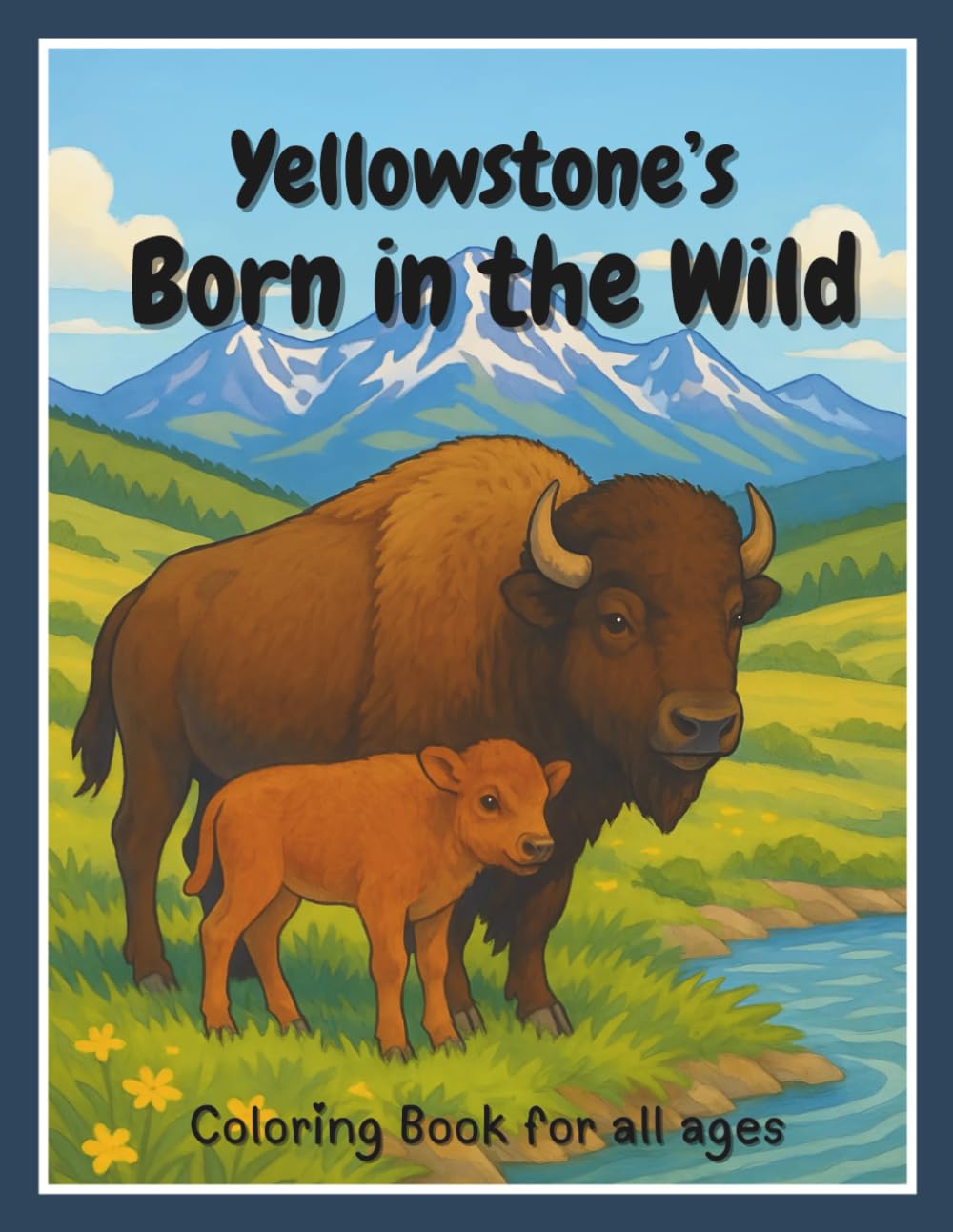 Yellowstone's Born in the Wild: A Sweet & Wild Adventure of Yellowstone’s Baby Animals — Fun Coloring and Activity Book for Kids
