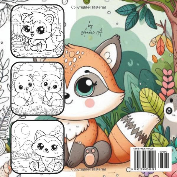 Forest Friends: Cute, Simple & Relaxing Coloring Book