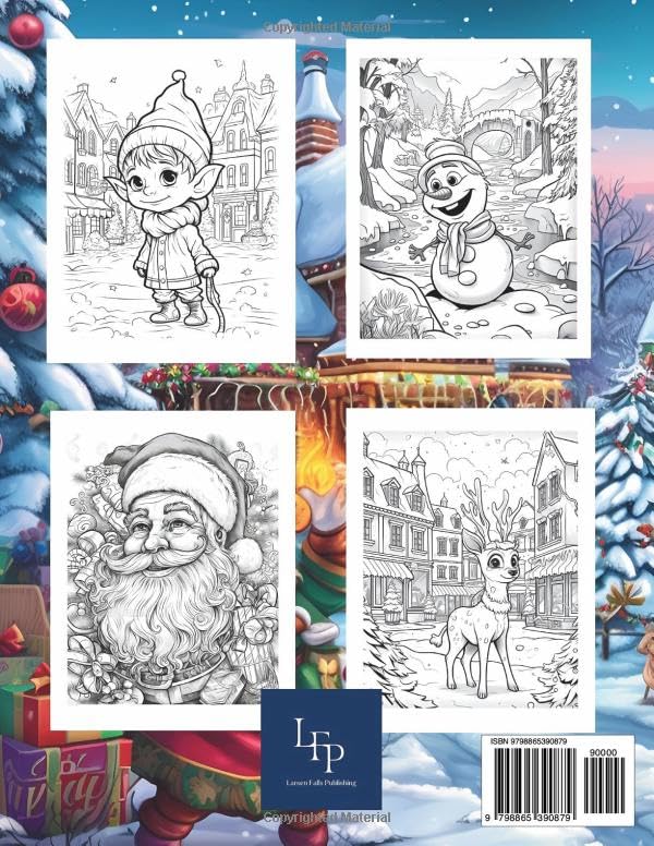 Festive Christmas Coloring Book for Adults