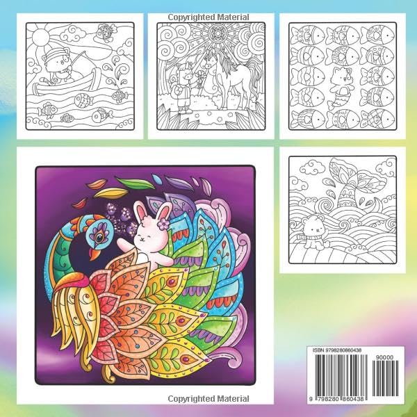 Hygge Patterns - Super Cute and Fun Adult Coloring Book: Featuring Adorable Animal Characters Engaging in Relaxation, Mindfulness, and Stress Relief ... World of Mandalas and Cozy Zen Patterns