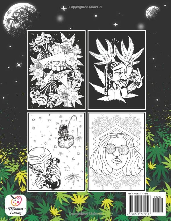 Stoner Coloring Book for Adults: Trippy Coloring Book for Relaxation and Stress Relieving.