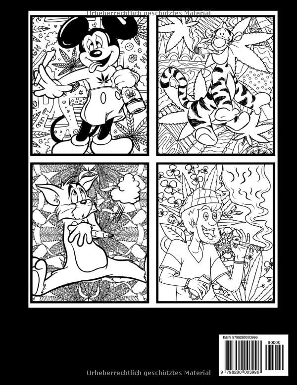 Stoner Coloring Book: Super Cute Coloring Pages for Stress Relief and Relaxation (German Edition)