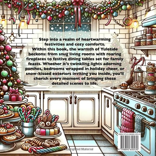 Holiday Homes Adult Coloring Book: Festive Cozy Houses for Yuletide and Winter Holidays