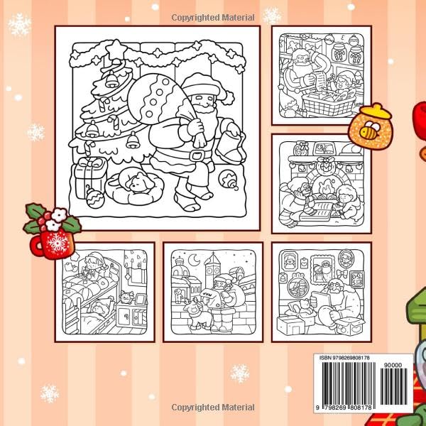 Merry Friends: Christmas Coloring Book for Adults and Teens Featuring Cozy Holiday Scenes with Adorable Characters for Relaxation (Cozy Xmas)