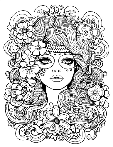 Get Your Groove On: An Absolutely Fabulous Hippie Adult Coloring Book