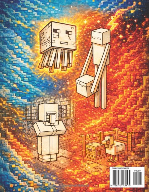 Coloring Book for Minecrafters: Pixel Art Mobs & Creatures (Unofficial Minecraft Coloring Book for Kids) (Creative Minecrafters)