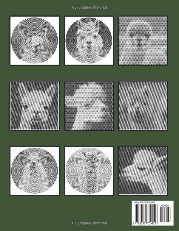 Alpaca Dots Lines Spirals Coloring Book: Exclusive Illustrations High-quality With Incredible Illustration Spirographic Books For Adults, Teens