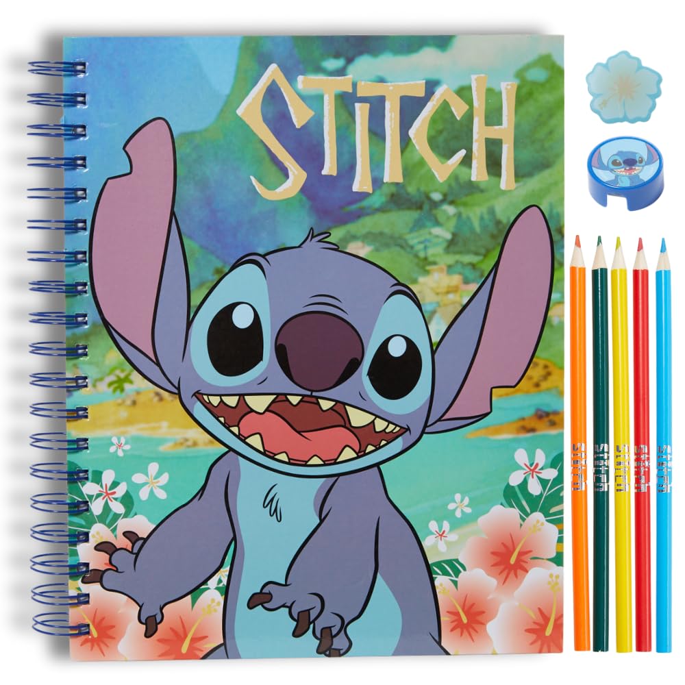Minecraft Sketchbook Set, 5 Washable Markers, Spiral Bound, 86 Blank Pages