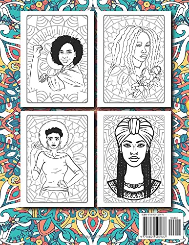 Black Women Adults Coloring Book: African American Women Coloring Book For Black Beauties Brown Beautiful Girls Queens With Natural Hair Afro Glamour ... Perfect For Adult & Teens Any Birthday