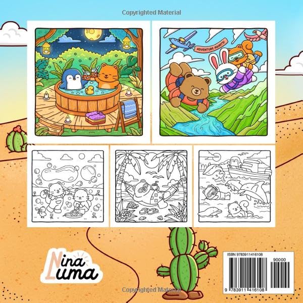 Snuggly Friends - Best Moments: Cute Coloring Book for Adults and Teens with Cozy Fuzzy Animals in Hygge Moments for Relaxation, Featuring Exclusive ... Experience (Snuggly Friends Coloring Series)