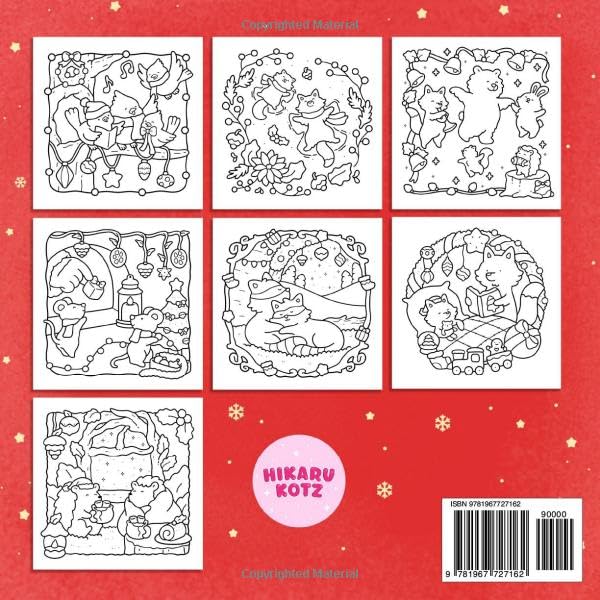 Christmas: Cozy Coloring Book for Adults and Teens