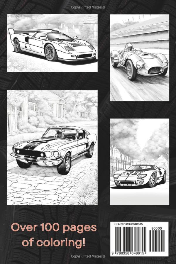 Classic Car Coloring Book: A Coloring Book For All Ages (Coloring Book Series)