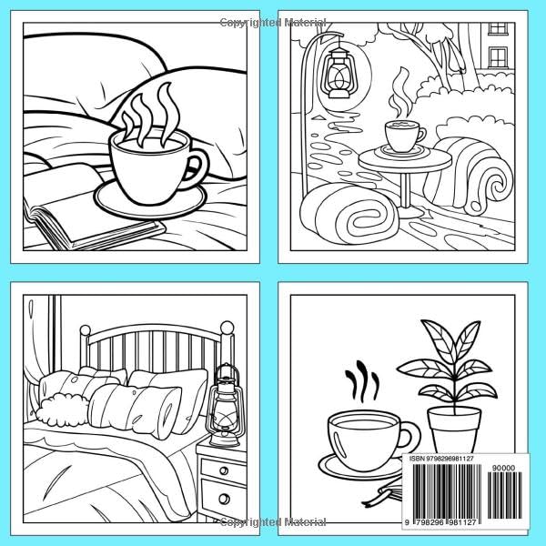 Bold and Easy Hygge Place Coloring Book: Whimsical Patterns for All Ages