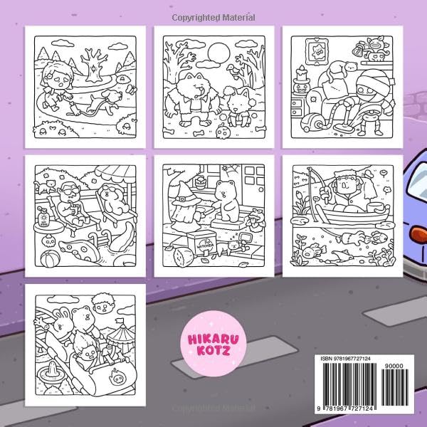 Silly Spooky: Cozy and Funny Coloring Book for Adults and Teens (Silly Funny Coloring Book)