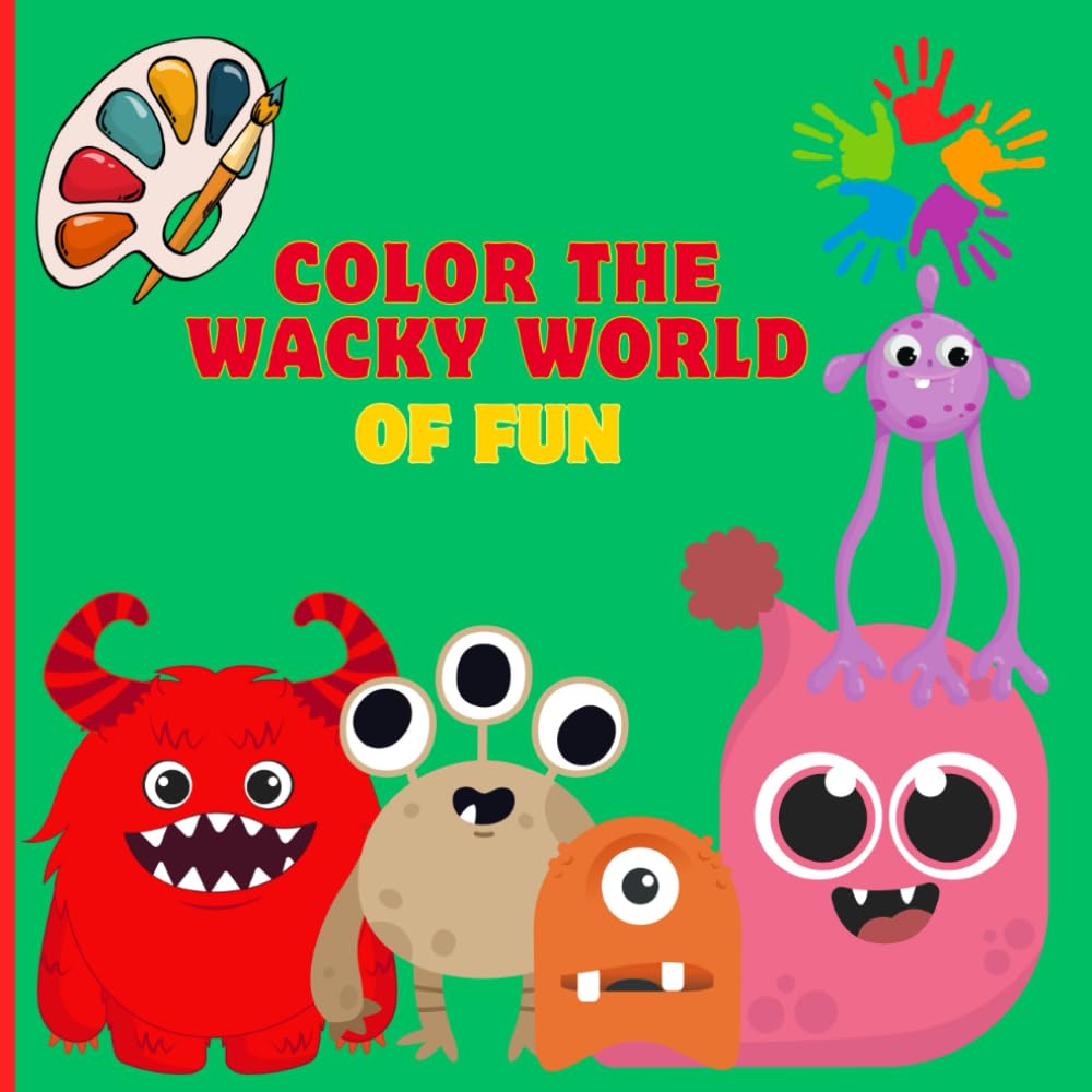 Color the Wacky World of Fun: Roblox-style silly characters to color for kids ages 3-12