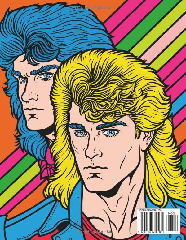 Mullets 70s And 80s Coloring Book: Featuring over 45 dynamic coloring pages, this nostalgic journey through iconic hairstyles is a delightful blast from the past.