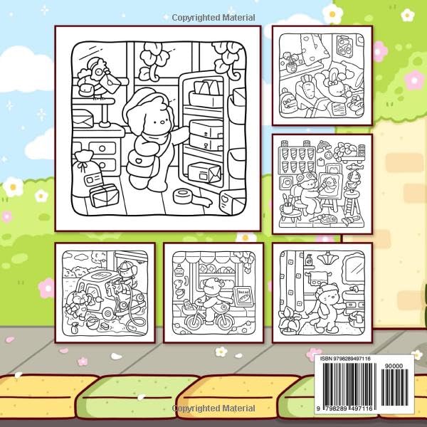 Calm Days: Coloring Book for Adults and Teens Featuring Cozy Animal Friends in Soft Moments and Self-Love Routines for Relaxation