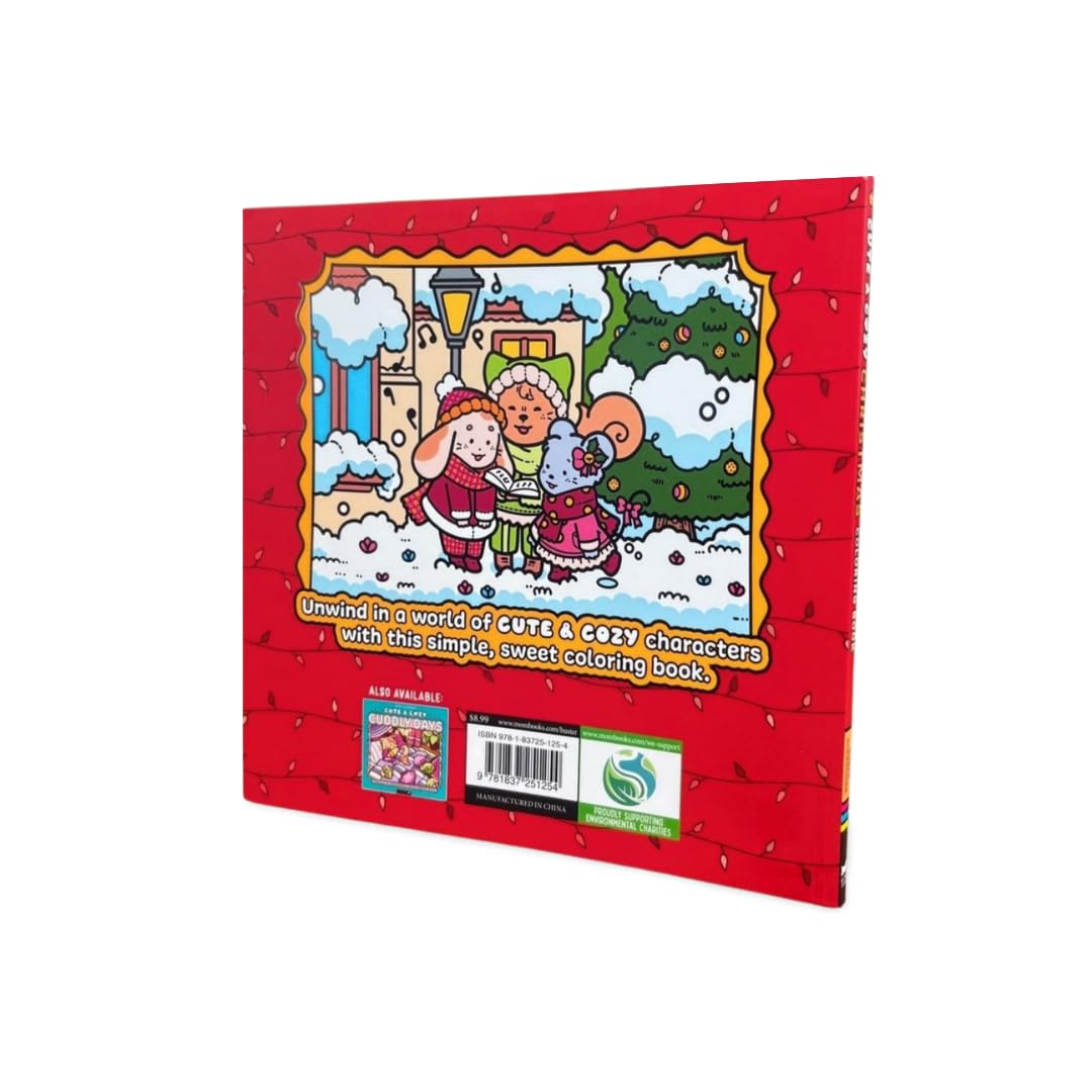 Cute & Cozy: Christmas: A Simple, Snuggly Coloring Book