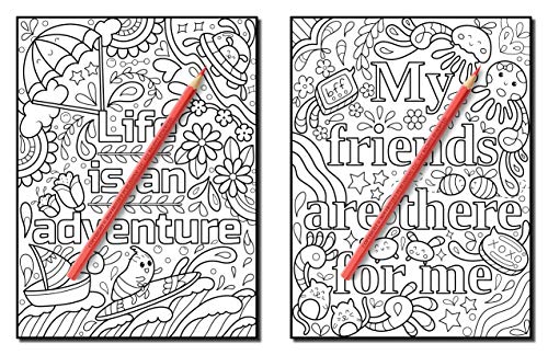 Dreams Come True: An Adult Coloring Book with Fun Inspirational Quotes, Adorable Kawaii Doodles, and Positive Affirmations for Relaxation