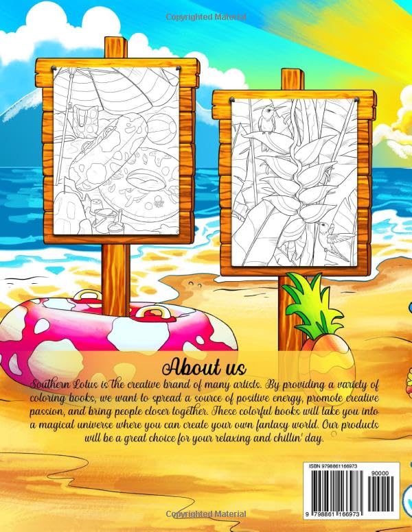 Tropical Scenes: Coloring Book Filled With Tropical Landscapes, Adorable Animals, Vibrant Fruits, and Drinks, Stunning Scenery Illustrations for Adults and Women to Color and Relax