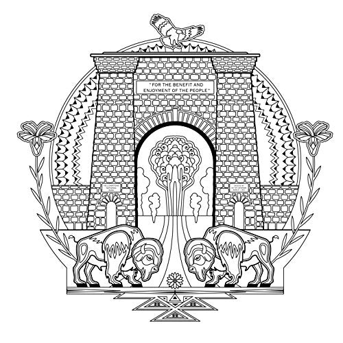 Yellowstone National Park, Adult Coloring Book