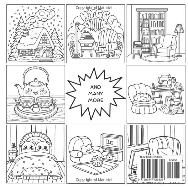Hygge Place: A Comfy Coloring Journey: Find Peace and Joy in Every Page