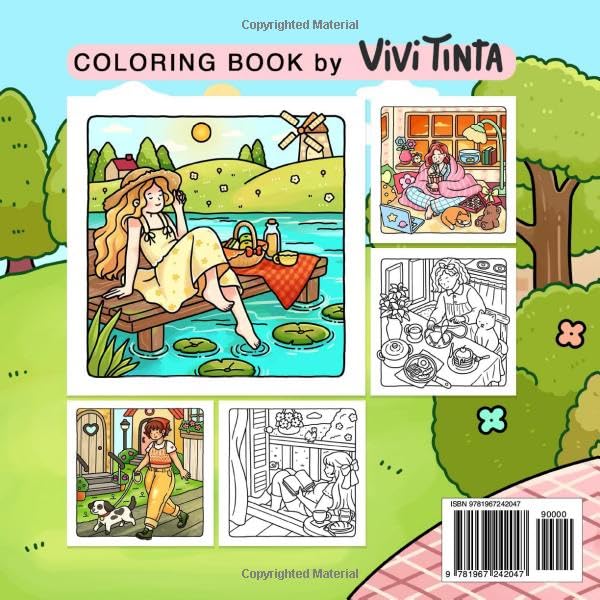 Soft Life: Cozy & Calming Coloring Book for Adults and Teens Featuring Gentle Daily Moments and Simple Joys (Girl Theme Coloring Book)