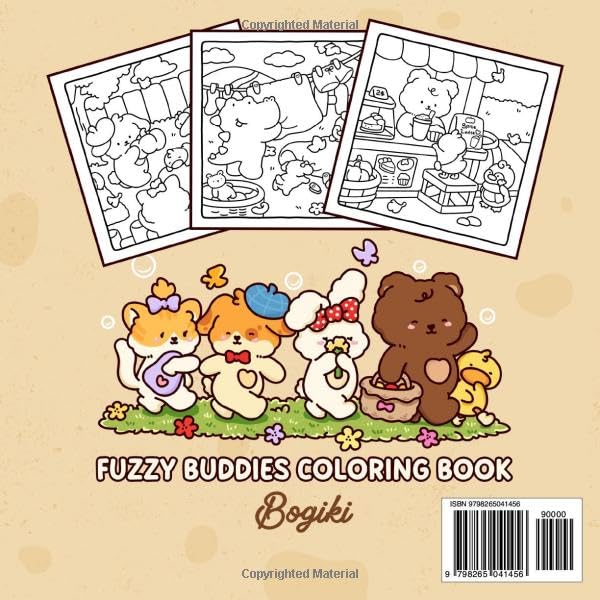 Cuddly Mood: A Coloring Book for Adults and Teens Featuring Adorable Animals and Calming Fall Scenes for Relaxation