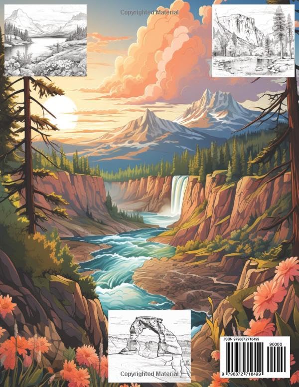 U.S. National Parks: Coloring Book